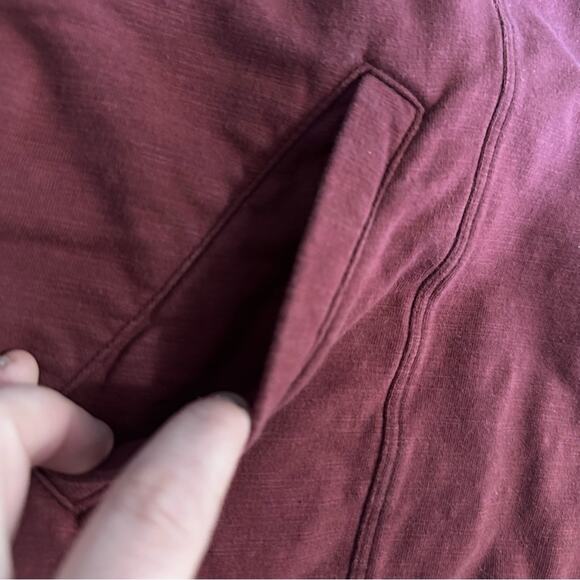 CABI Women's Burgundy Training Jacket, French Knit, Burgundy, Full Zip, Small - Picture 6 of 16